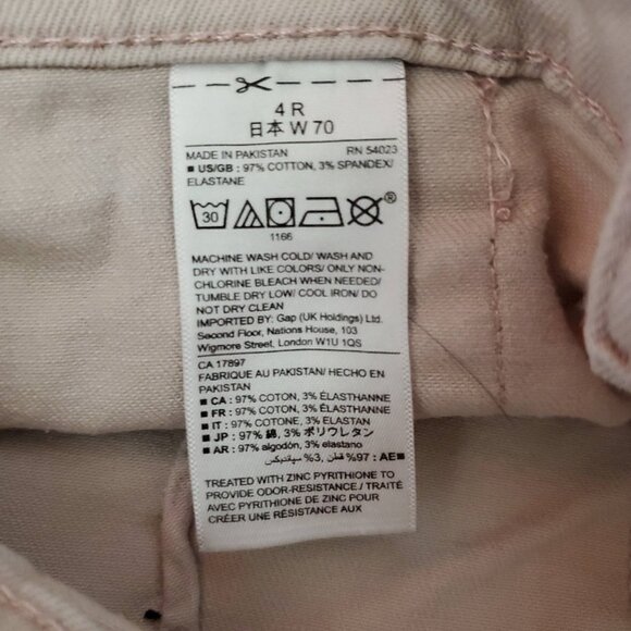 🏆168 Gap Denim Girlfriend Shorts Dusty Rose - Picture 10 of 10